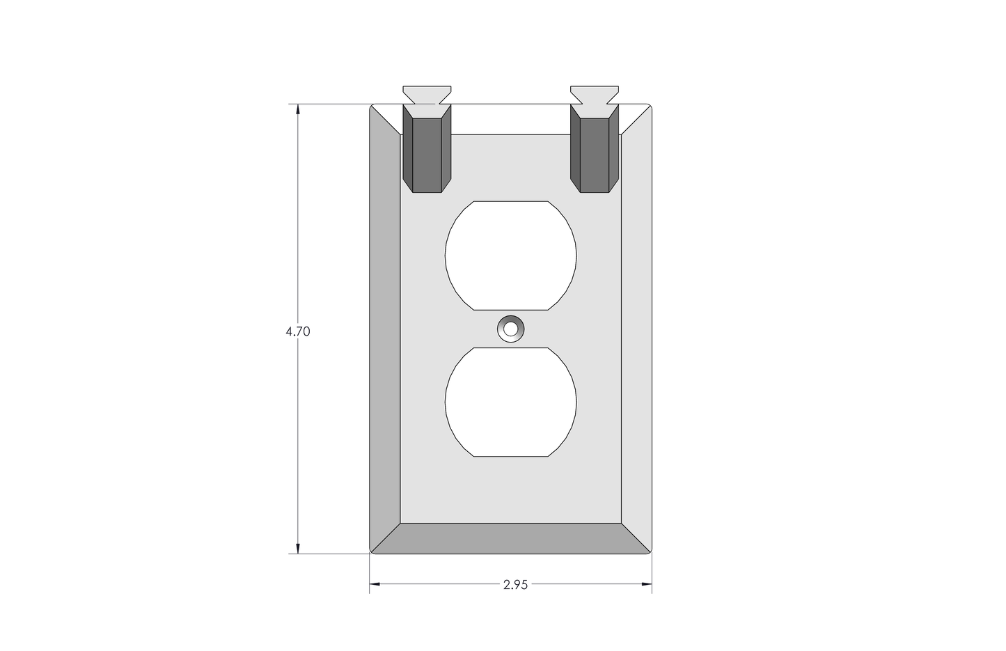 Electric Toothbrush Holder Wall Plate Replacement Duplex GFCI Decora