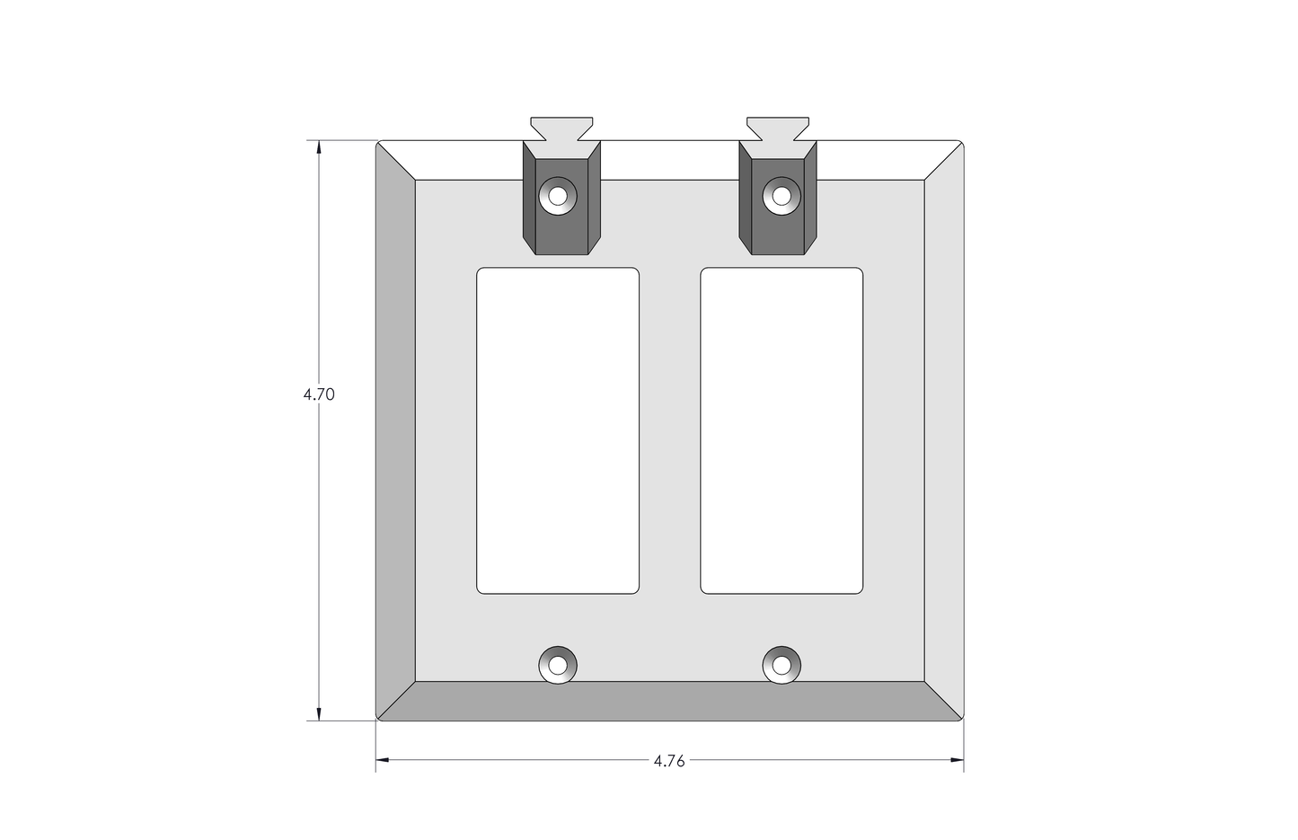 Electric Toothbrush Holder Wall Plate Replacement Duplex GFCI Decora