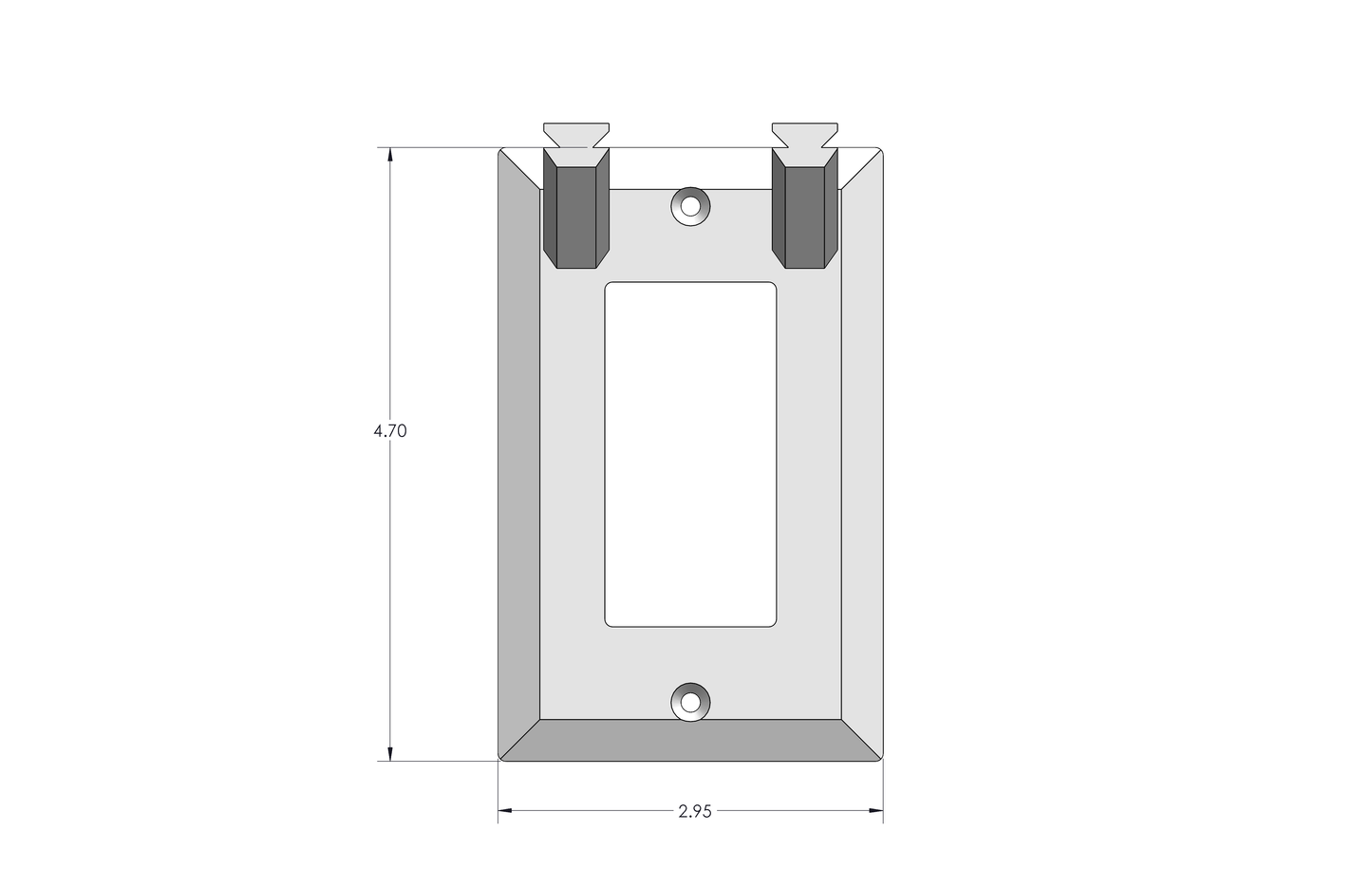 Electric Toothbrush Holder Wall Plate Replacement Duplex GFCI Decora