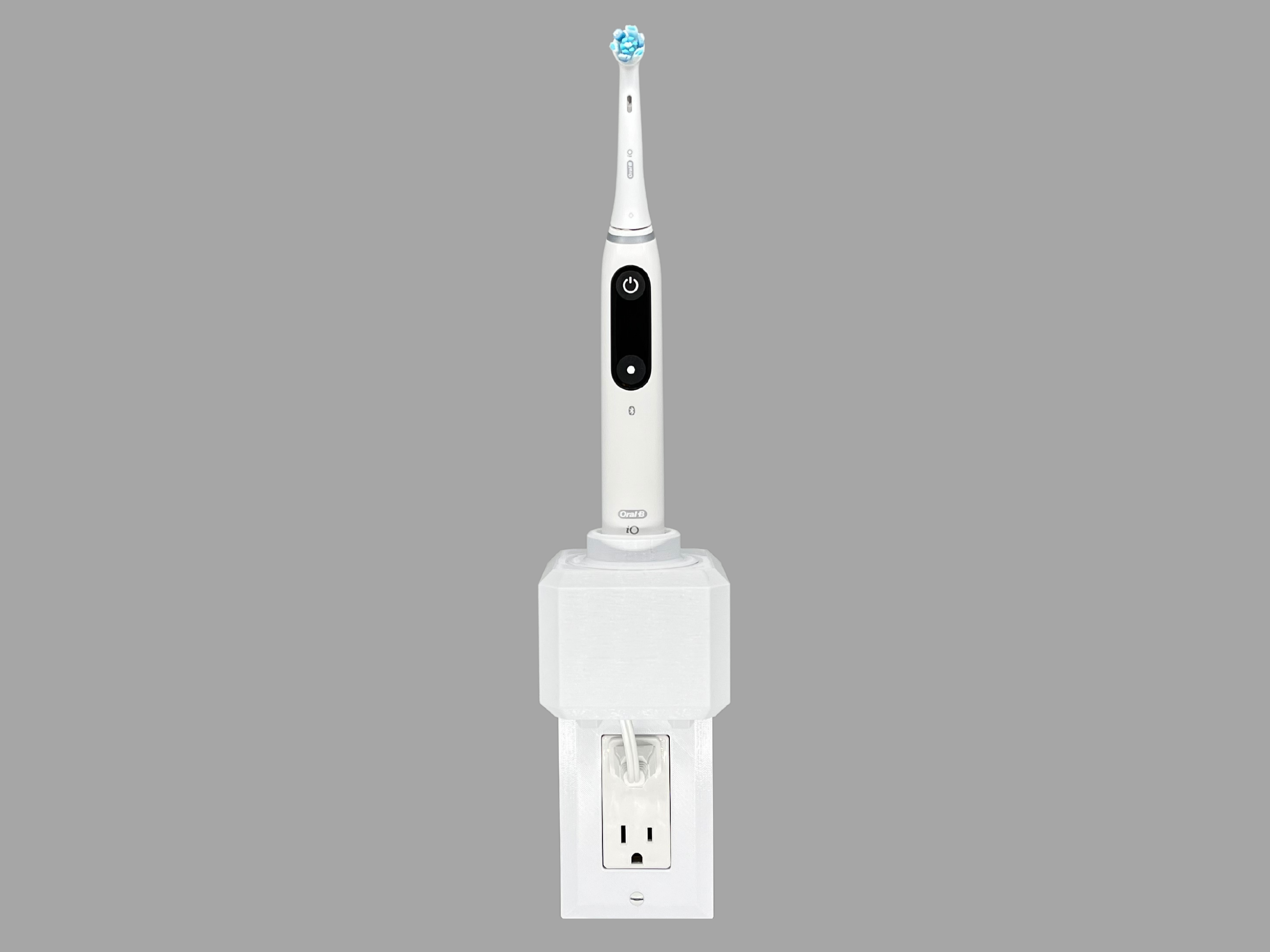 Electric Toothbrush Holder, Wall Mount, OralB iO, 1 to 2 Chargers