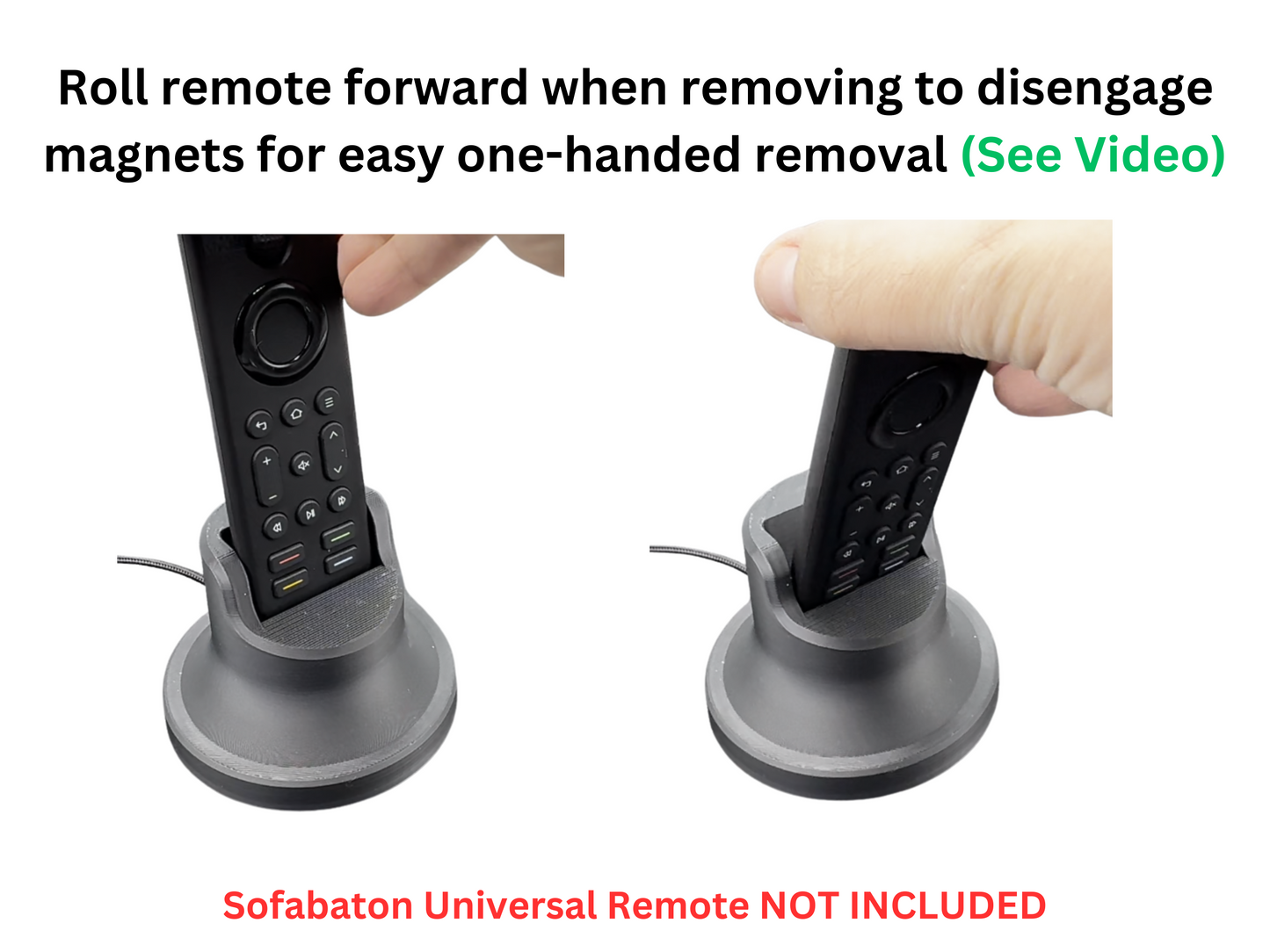 Charging Stand Cradle Dock Compatible with Sofabaton X1 and X1S Magnetic USB to USB-C Universal Remote Holder