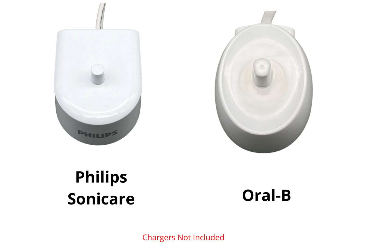 Electric Toothbrush Holder, Oral-B, Sonicare, 2x, Bathroom Countertop, Brush Head