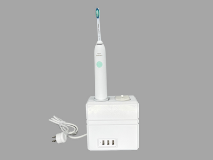 Electric toothbrush holder charger storage Oral-B Philips Sonicare Countertop Bathroom USB Power