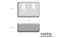 Electric Toothbrush Holder, Oral-B, Sonicare, 2x, Bathroom Countertop, Brush Head