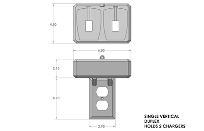 Electric toothbrush holder charger storage Oral-B Philips Sonicare Burst Diamondclean Essence iO6 iO7 iO8 iO9 Wall Outlet Mount Bathroom Cord Organizer Declutter
