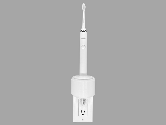 Electric toothbrush holder charger storage Oral-B Philips Sonicare Burst Diamondclean Essence iO6 iO7 iO8 iO9 Wall Outlet Mount Bathroom Cord Organizer Declutter